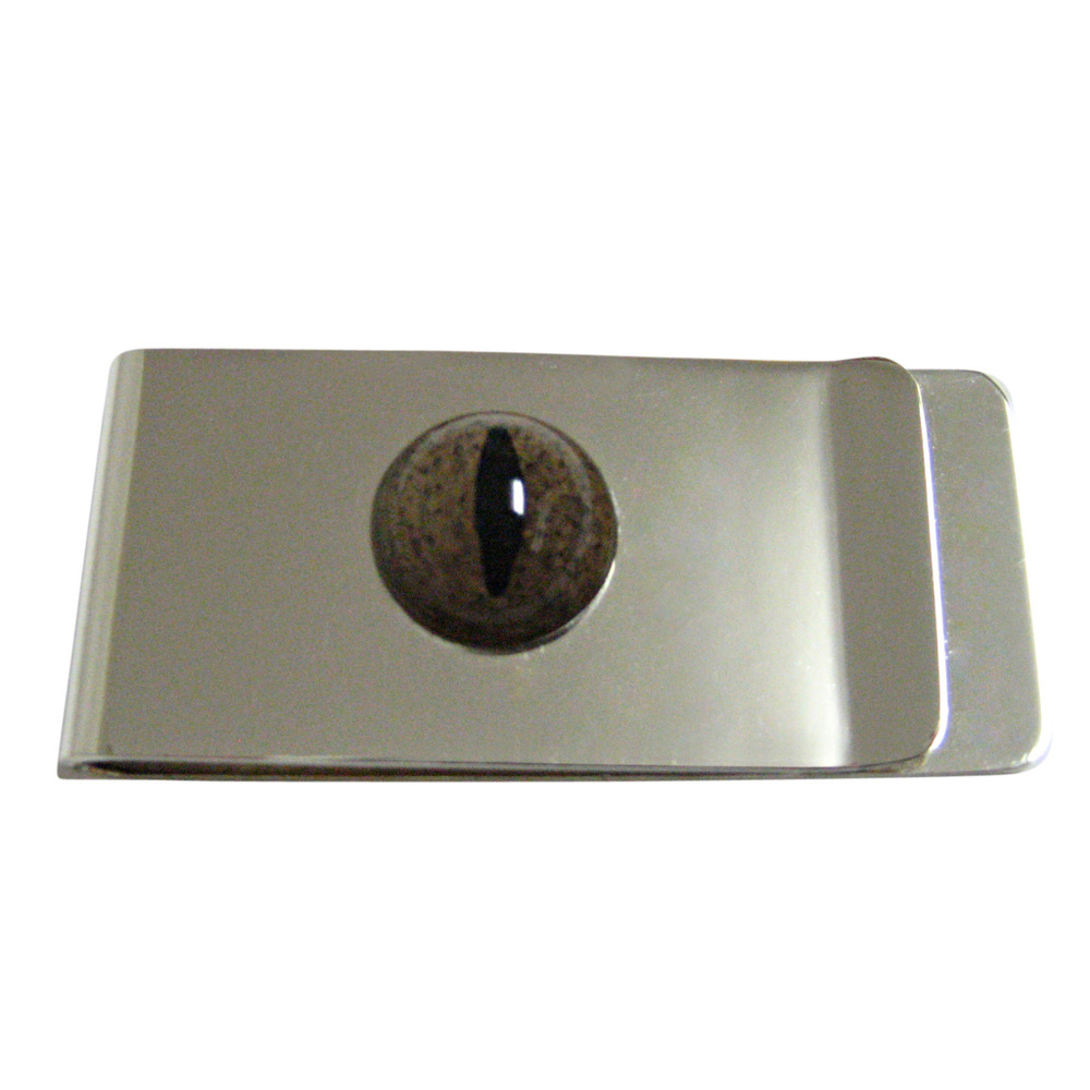 Reptile Brown Eye Design Money Clip